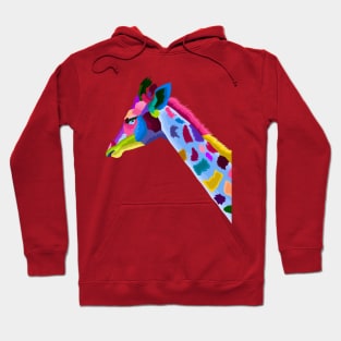 giraffe colorful pop art Hoodie